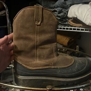 Wolverine work boots steel toe